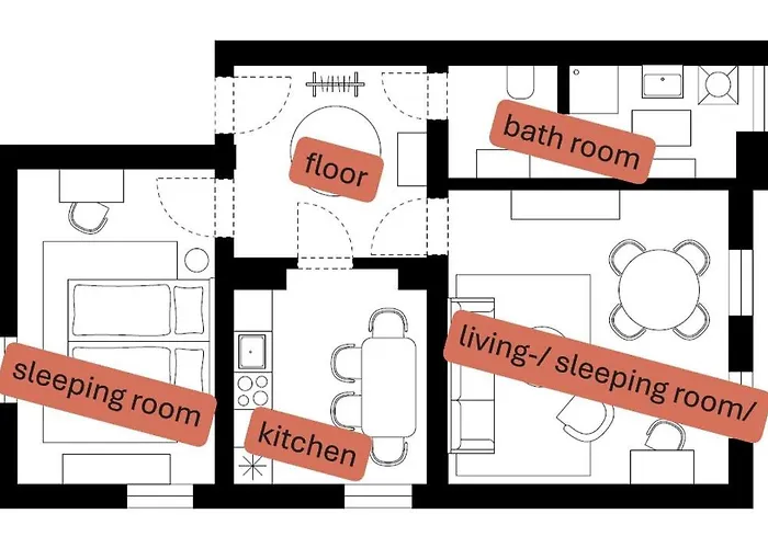 Appartement Grosses 2 Schlafzimmer *